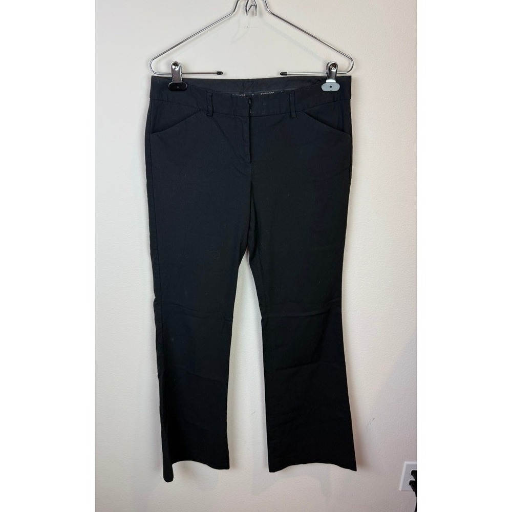 Express Editor Black Dress Pants Mid Rise Bootcut Trousers Womens Size 6R